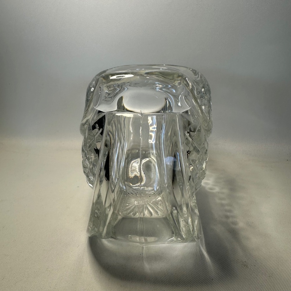 Vintage St. George Crystal Sleigh Candy Dish Centerpiece 6 1/2" Long Heavy - Picture 4 of 8